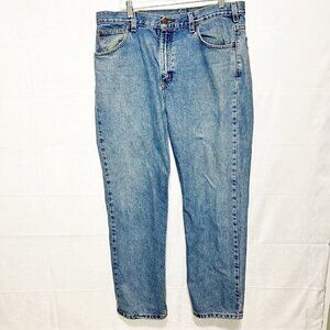 Carhartt Jeans 38x32 Light Wash Straight Leg Denim Traditional Fit B180 STW